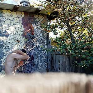 The outdoor shower is by far the best perk of the property!