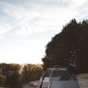 If the weather calls for clear skies, ditch the rain fly and sleep under the stars.