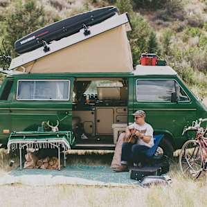 Our campsite at 'Lupin Loop'