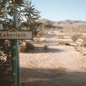 Clear your head with a walk in the labyrinth, located right in the center of the property.