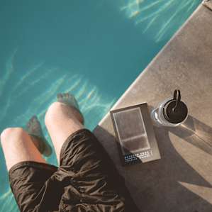 When it gets too hot for exploring, take advantage of the silent swimming pool. (Yes, silent!)