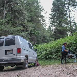 This is one of the sites, perfect for car camping. Secluded and quiet.