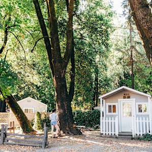 Lots of trees for shade and privacy
