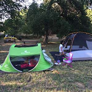 large area for tents