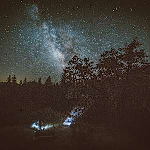 Abuelo camp faces south east. Perfectly located to enjoy the milky way at night, leave your rainfly out and sleep under the stars on a warm summer night.