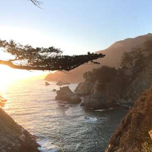 She had the best seat in the house for this sunset