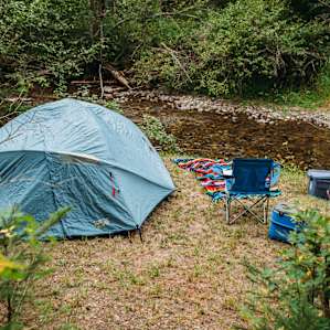 The perfect beach camp set up