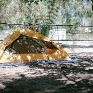 My site in the gated picnic area.