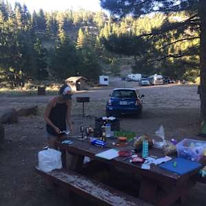 Pardon the mess. Site 9 had a decent tent site.