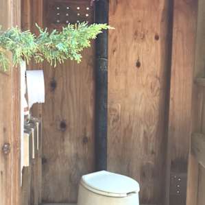 The outhouse was surprisingly classy!