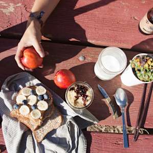 Cooking at the campsite.