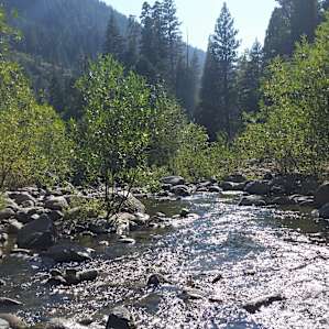 A look downstream below the swimming area.