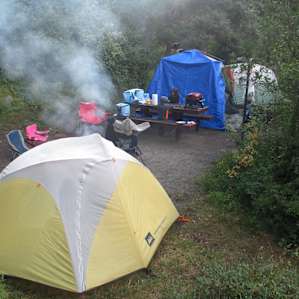 Campsite #9 - 100 yards off road, behind #10, very private and quiet. Loved this spot.