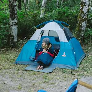 Staying cozy in the morning looking out to the river. You can hear fishing jumping during the right time of year.