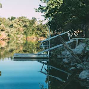 Beautiful campsites along the river side.