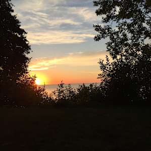 Sunrise from the tent flap!