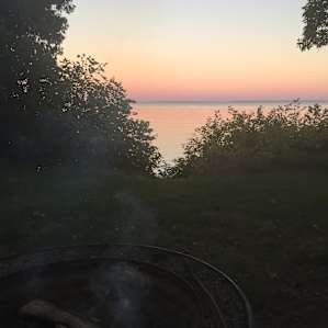 Sunset at the fire ring!