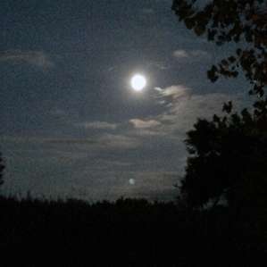 Full moon in October from site #2.