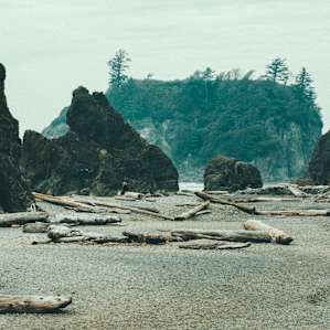 Ruby Beach! This place was one of my favorite beaches in the area. This is a great place to be at sunset.