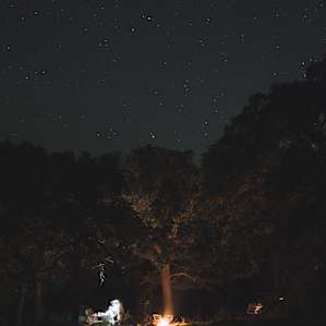 No light pollution means starlit skies after sunset.
