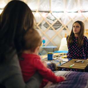 Not many places can comfortably sleep our family of 5 and we were surprised how much room there was in this small yurt