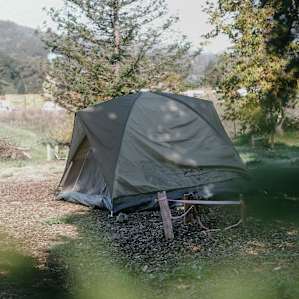 Tent area by the front of SLI.