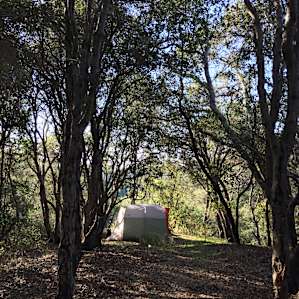 My rei half dome 4 with a view at the camp spot.