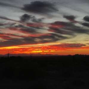 Sunset from the campground