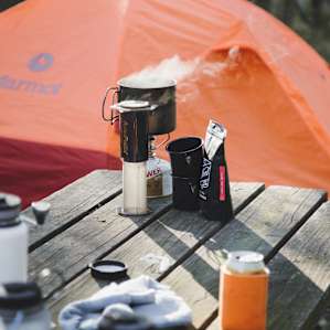 Morning camp essentials.