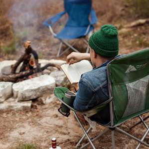 This was the perfect campsite for reading. It was so quiet, remote, and relaxing.