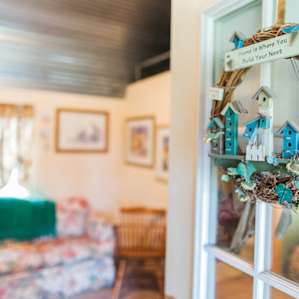 Front entryway to Julia's cottage
