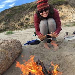Fires are permitted on the beach