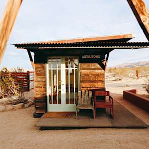 The Pensione site has a small cabin that is perfect for sleeping in on chillier windy nights.