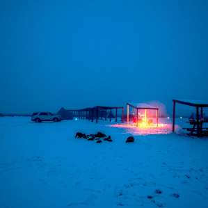 Snowy campground! :)