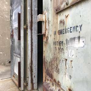 Behold the bunker door...