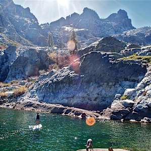 Highly recommend taking your paddle board to Upper Sardine Lake