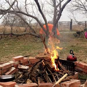 The enjoyable fire ring.