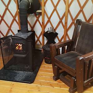 The woodstove in the yurts will keep you warm during the Minnesota winters .