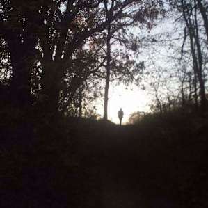 Just finishing up my hike at Fort Ridgley at dusk , listening to the coyotes howl in the distance .