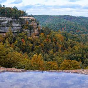 A lookout from the top of the Natural Bridge