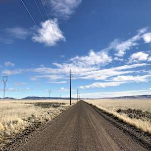 The gravel roads that take you out to Sage Bush.