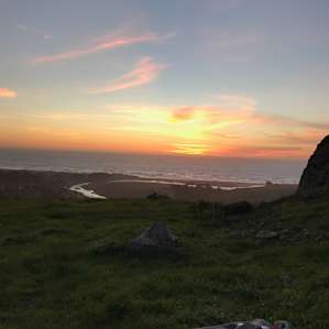 Sunset at Shelter Rock Camp.