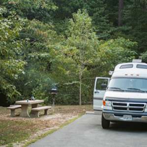 Super cool campground near the Ouachita National Forest.