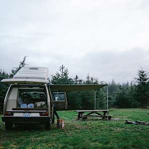 The open space allows for stretching your legs and bringing in larger camp vehicles! This site would also be great for tent camping or sleeping under the stars in summer.