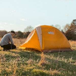 A field along the road leading to the lake. A great spot to pull over and pitch a tent.