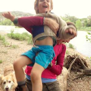 Gravel bar is a great place to play!