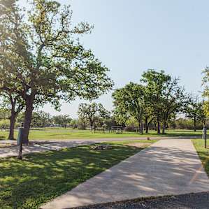 Nice, shady, and well-maintained RV pull ins and thrus.