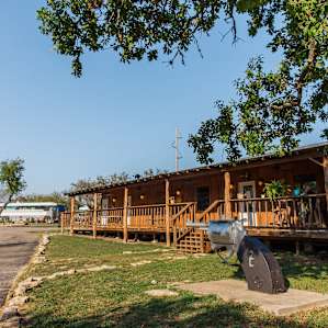 The RV Park "lodge" area - great for posting up for game night, wi-fi access to get work done, or laundry/bathrooms.
