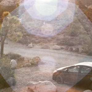 Pixie the Prius stands guard at site 14