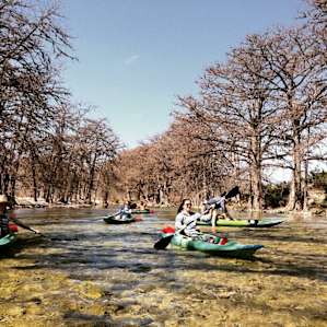 Some lovely kayaking on the Frio River.